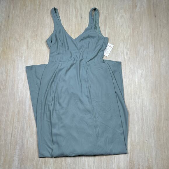 NWT Show Me Your Mumu x BHLDN Sage Green Jenn Maxi Bridesmaid Elegant Dress XL - Picture 1 of 12